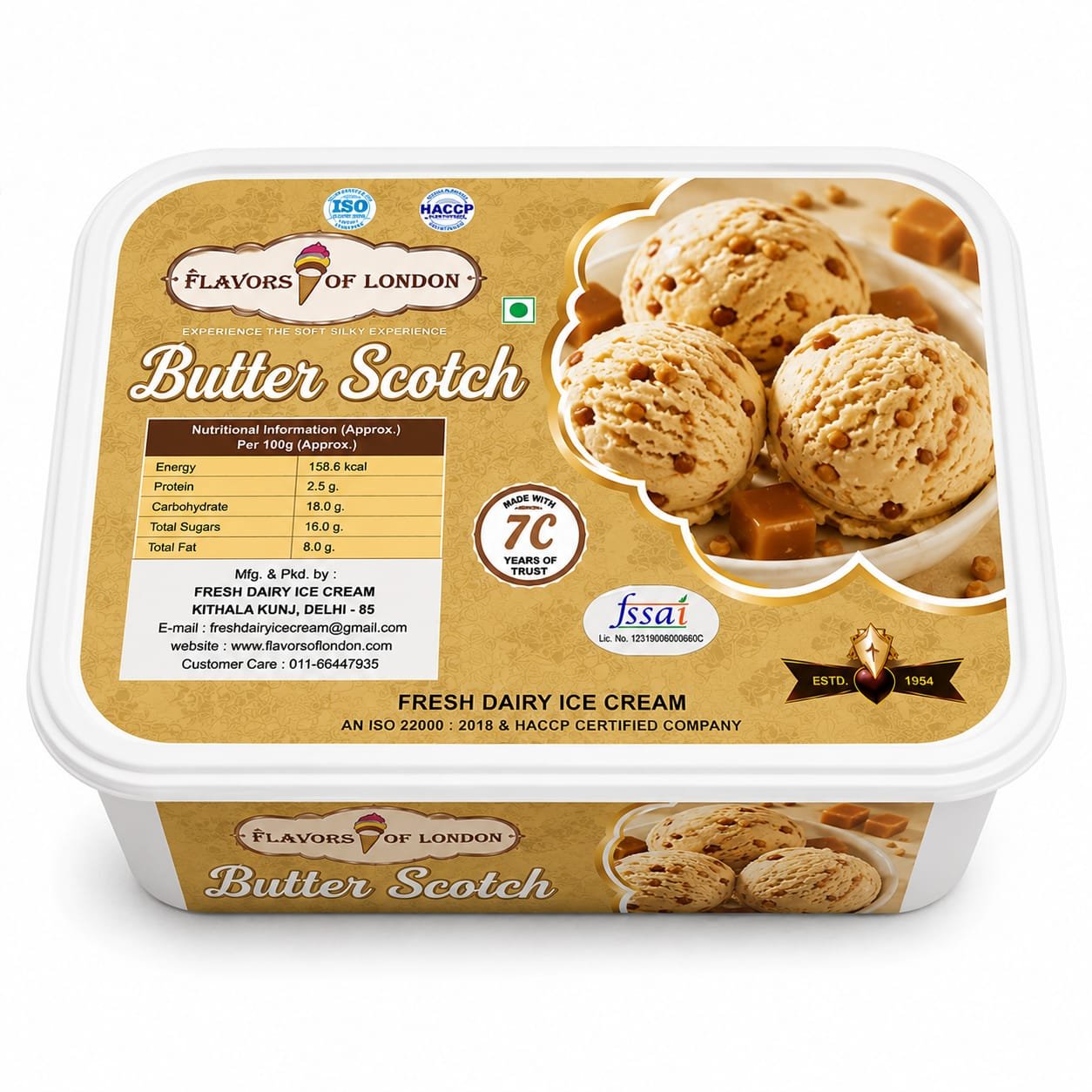 Ice Cream Tubs 1Ltr